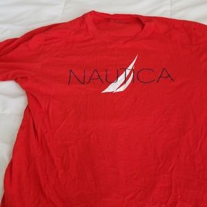 nautica red t shirt